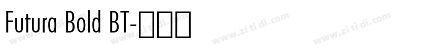 Futura Bold BT字体转换